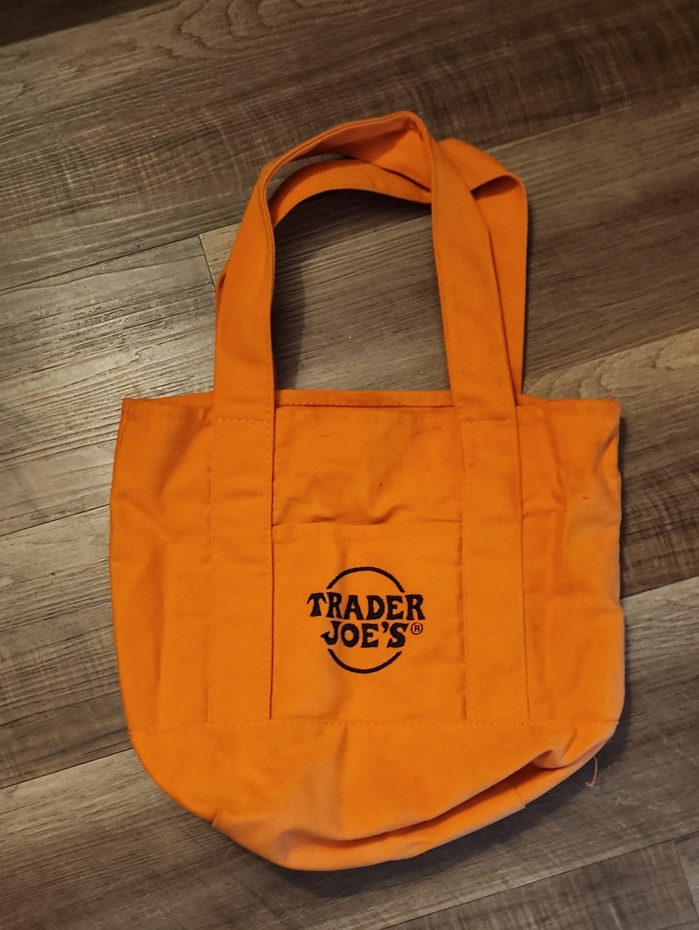 Trader Joe's Orange Canvas Tote Bag - Everyday Market Tote